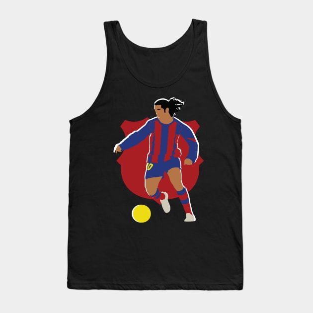 Ronaldinho Barcelona Legend Tank Top by Jackshun